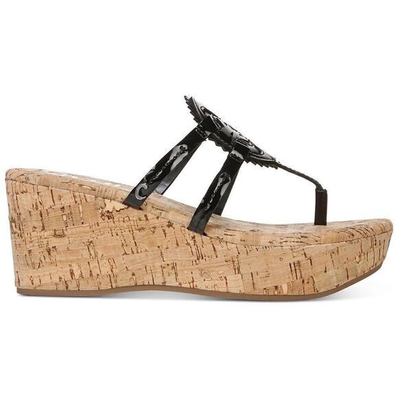 Circus by Sam Edelman Sandal Women's Size 8 Black Platform Cork Wedges NIB - Picture 2 of 6